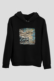 A Wilhelm Scream Baskılı Unisex Siyah Hoodie