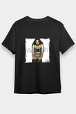 Aaliyah Baskılı Unisex Siyah Tişört