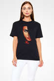Aaliyah Siyah Unisex Tişört T-Shirt - TişörtFabrikası