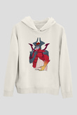 Aatrox James Baskılı Beyaz Unisex Kapüşonlu Sweatshirt
