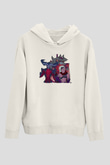 Aatrox James Baskılı Beyaz Unisex Kapüşonlu Sweatshirt