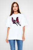 Aatrox James Baskılı Beyaz Unisex Oversize Tişört - Tshirt