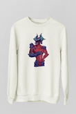 Aatrox James Baskılı Beyaz Unisex Sweatshirt