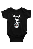 Abbath Baskılı Siyah Bebek Body - Zıbın