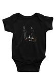 Abbath Baskılı Unisex Siyah Bebek Body - Zıbın