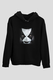 Abbath Baskılı Unisex Siyah Hoodie