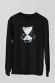Abbath Baskılı Unisex Siyah Sweatshirt