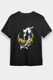 Abbath Baskılı Unisex Siyah Tişört