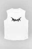 Abbath Beyaz Unisex Kolsuz Tişört