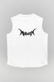 Abbath Beyaz Unisex Kolsuz Tişört