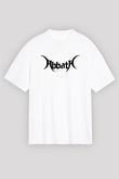 Abbath Beyaz Unisex Oversize Tişört T-Shirt