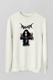 Abbath Beyaz Unisex Sweatshirt