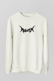 Abbath Beyaz Unisex Sweatshirt