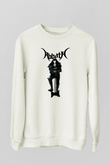 Abbath Beyaz Unisex Sweatshirt