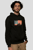 ABD Siyah Unisex Hoodie