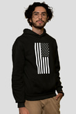 ABD Siyah Unisex Hoodie
