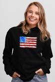 ABD Siyah Unisex Hoodie