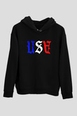 ABD Siyah Unisex Hoodie