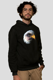 ABD Siyah Unisex Hoodie