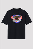 ABD Siyah Unisex Oversize Tişört T-Shirt