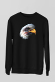 ABD Siyah Unisex Sweatshirt