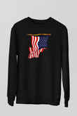 ABD Siyah Unisex Sweatshirt