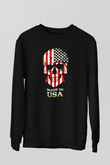 ABD Siyah Unisex Sweatshirt