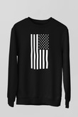 ABD Siyah Unisex Sweatshirt
