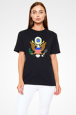 ABD Siyah Unisex Tişört T-Shirt - TişörtFabrikası
