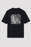 Abigail Williams Baskılı Unisex Siyah Oversize Tişört