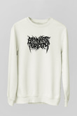 Abomindable Patrudity Baskılı Beyaz Unisex Sweatshirt