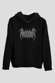 Abomindable Patrudity Baskılı Unisex Siyah Kapüşonlu Sweatshirt