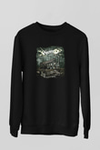 Aborted Baskılı Unisex Siyah Sweatshirt