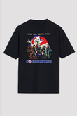 Aborted Siyah Unisex Oversize Tişört T-Shirt