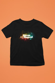 Above and Beyond Baskılı Siyah Unisex Çocuk Tişört