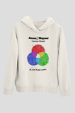 Above and Beyond Beyaz Unisex Kapşonlu Sweatshirt