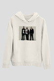 Above and Beyond Beyaz Unisex Kapüşonlu Sweatshirt