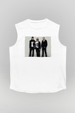Above and Beyond Beyaz Unisex Kolsuz Tişört