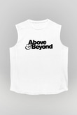 Above and Beyond Beyaz Unisex Kolsuz Tişört
