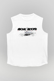 Above and Beyond Beyaz Unisex Kolsuz Tişört