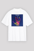 Above and Beyond Beyaz Unisex Oversize Tişört T-Shirt