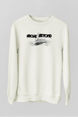 Above and Beyond Beyaz Unisex Sweatshirt