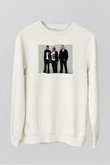 Above and Beyond Beyaz Unisex Sweatshirt