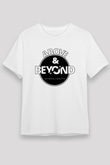 Above and Beyond Beyaz Unisex Tişört T-Shirt - TişörtFabrikası