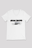 Above and Beyond Beyaz Unisex V Yaka Tişört