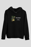 Above and Beyond Siyah Unisex Kapüşonlu Sweatshirt