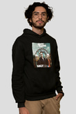 Above and Beyond Siyah Unisex Kapüşonlu Sweatshirt