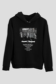 Above and Beyond Siyah Unisex Kapüşonlu Sweatshirt