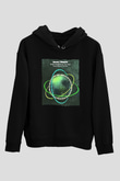 Above and Beyond Siyah Unisex Kapüşonlu Sweatshirt