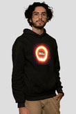 Above and Beyond Siyah Unisex Kapüşonlu Sweatshirt
